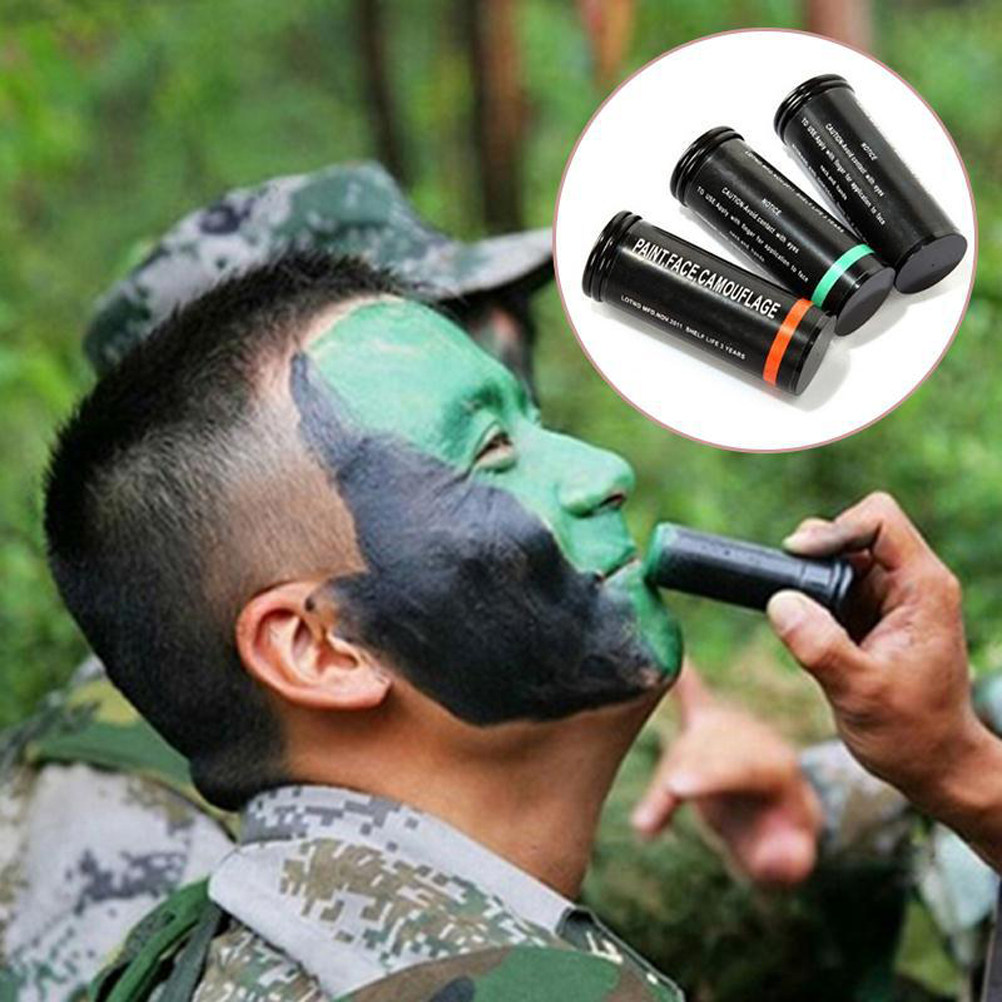 3 Pcs Kit Cat Wajah Camo Premi - Camo Face Paint ulasan dan harga