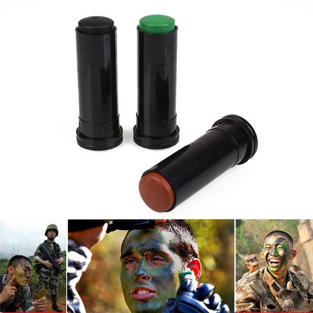 3 Pcs Kit Cat Wajah Camo Premi - Camo Face Paint ulasan dan harga